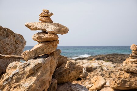 Meditation beach balance