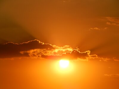 Sunset end of afternoon landscape
