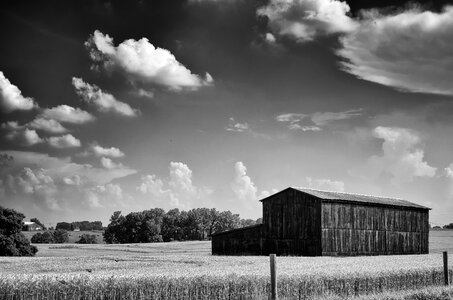 Rural barn field photo