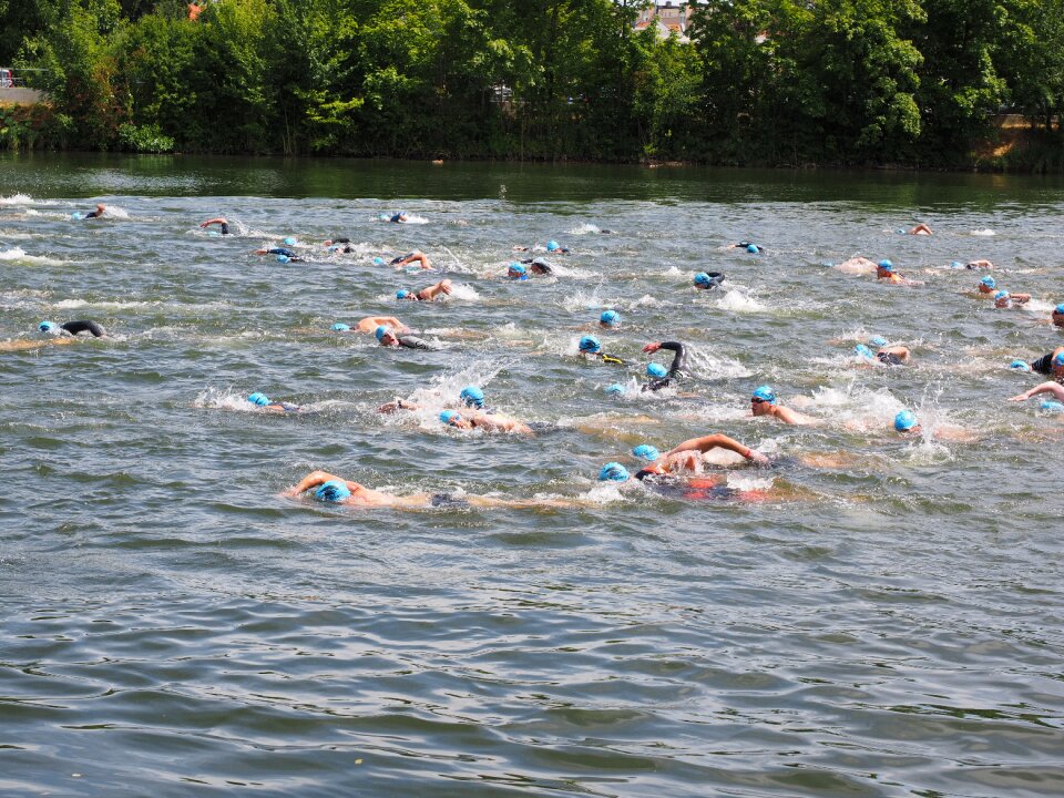 Water sports swimmer athletes