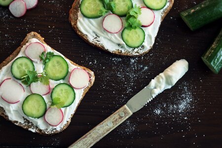 Yogurt food bread photo