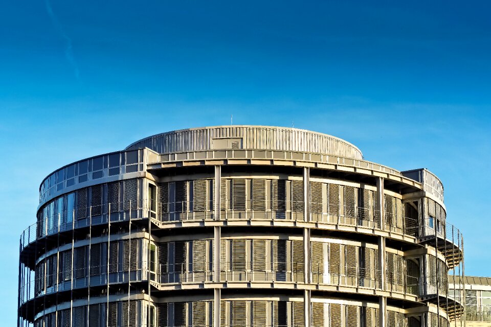 Modern skyscraper window photo