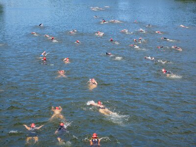 Water sports swimmer athletes