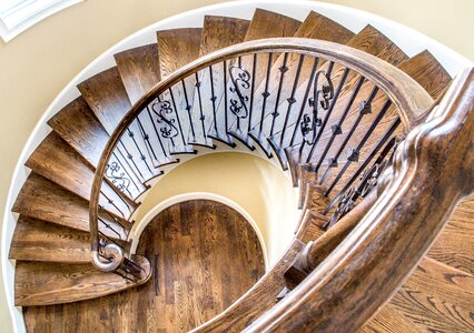 Trim residential stairway photo