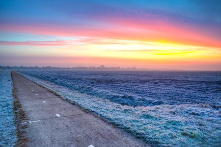 Sunrise yellow orange photo