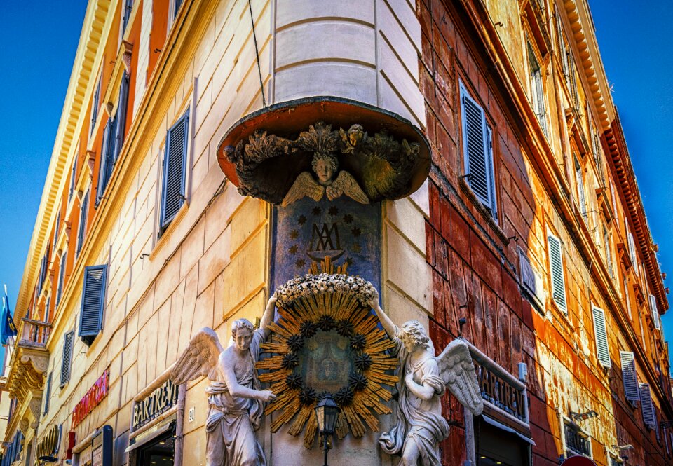 Architecture building corner house