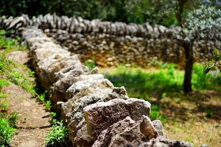 Stones piled up layering