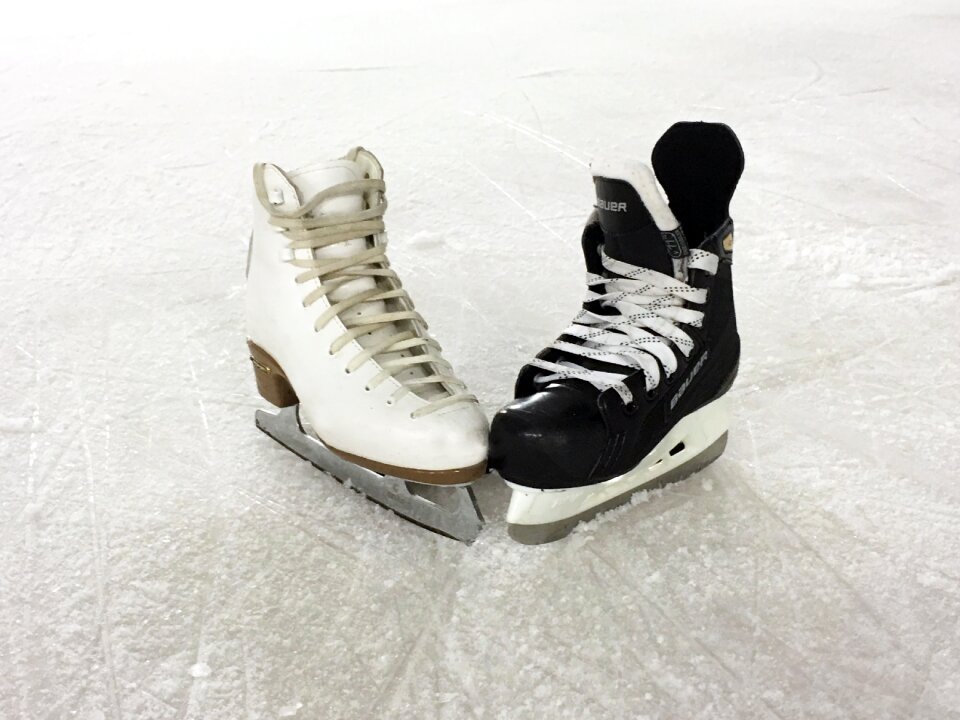 Hockey skate ice ice rink