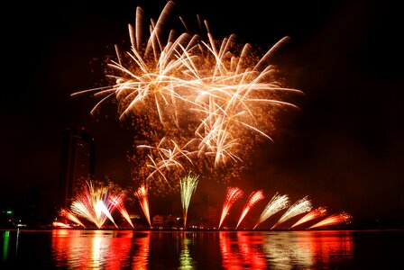 Danang international fireworks fireworks event fireworks festival photo