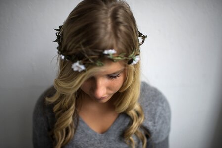 Fashion flower crown flowers photo