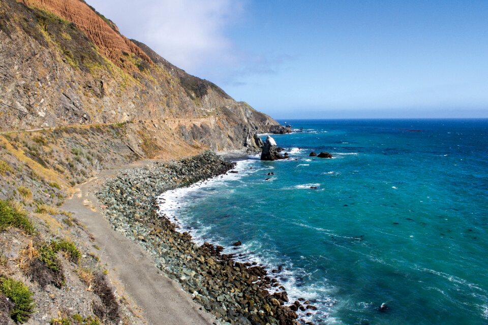Sea coastal landscape