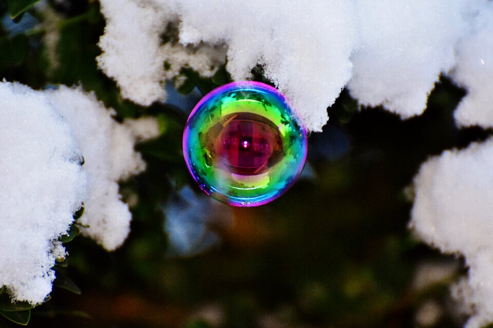 Soapy water make soap bubbles float
