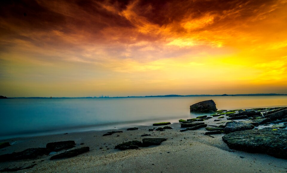 Coastal himmel sea