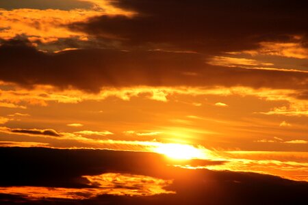 Afterglow evening sky abendstimmung photo