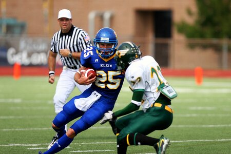 Ball carrier american football field