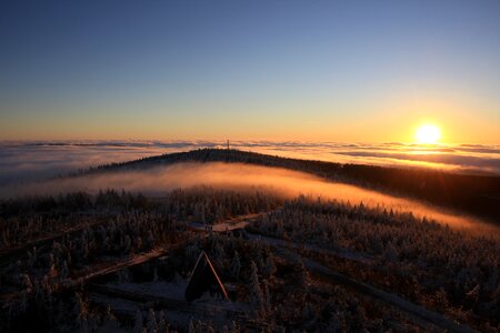 Fichtelberg winter ore mountains