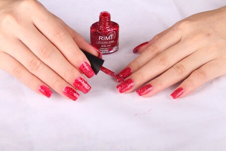 Beauty products hand