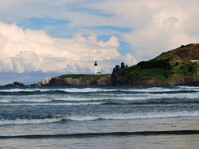 Beach coast ocean photo