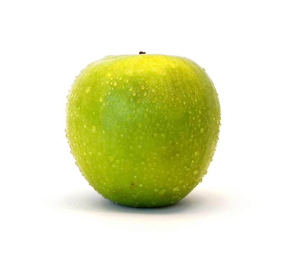 Green wet closeup