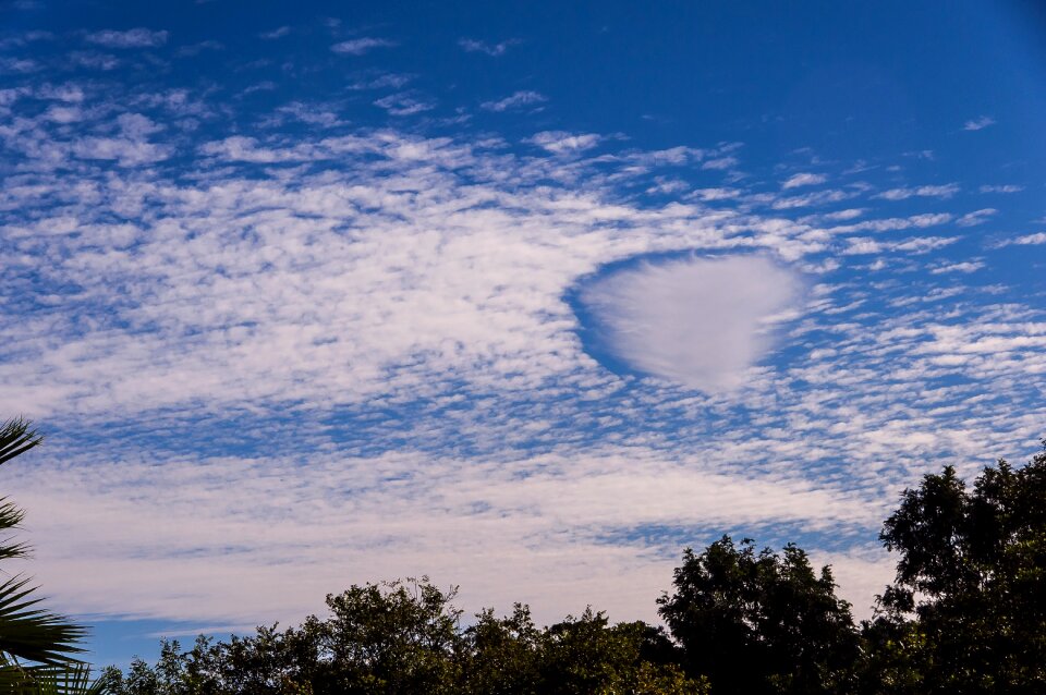 Fallstreak hole hole punch cloud bergeron process
