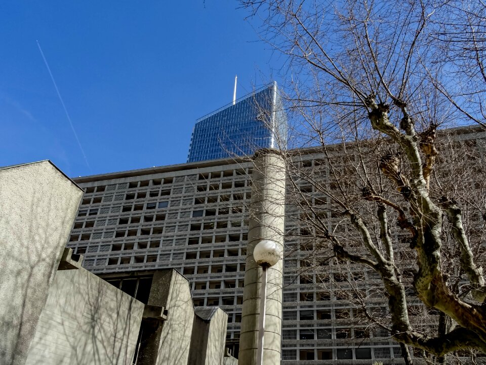 Architecture brutalism tower