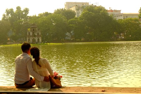 River scene love photo