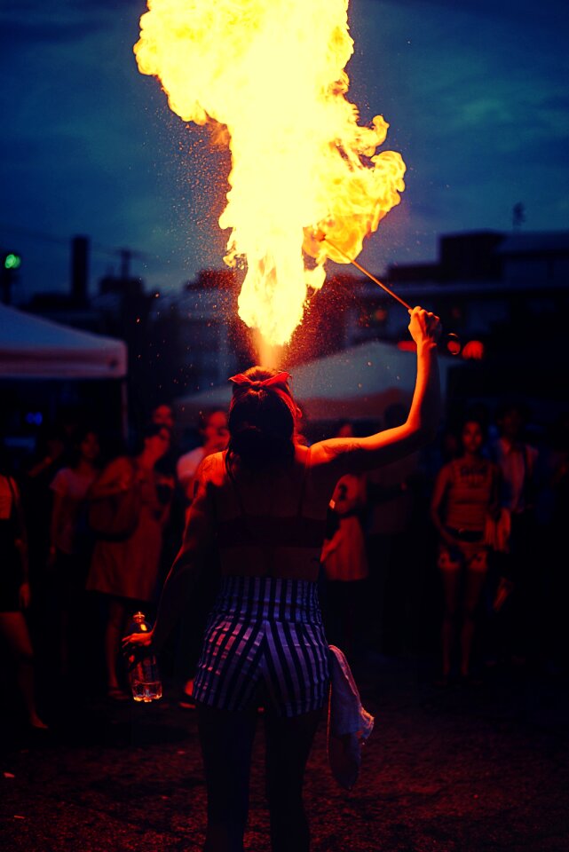 Festival flame focus
