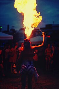 Festival flame focus