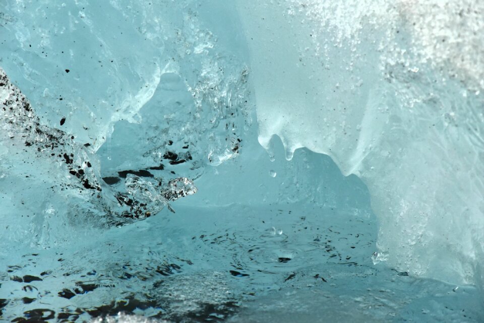 Water flow winter melt