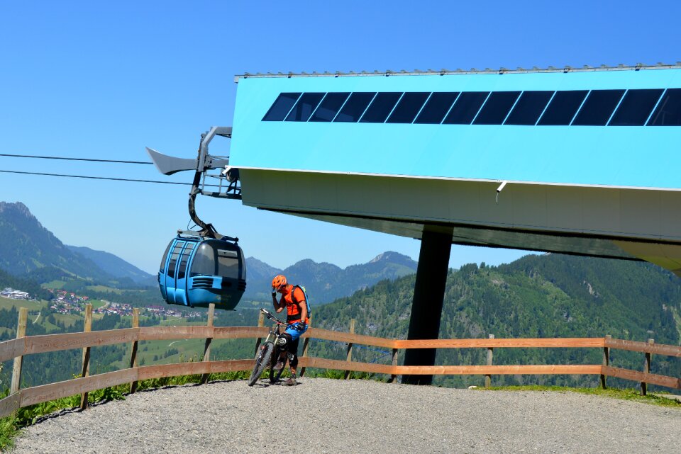 Ski lift mountains sport photo