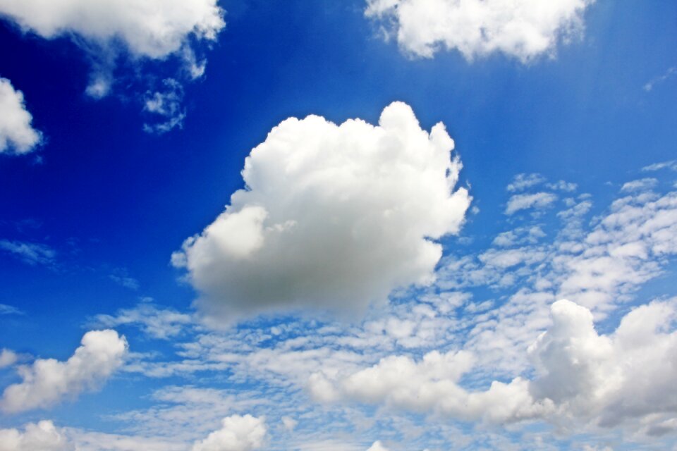 Clouds form white nature