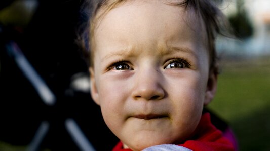 Child detail face photo