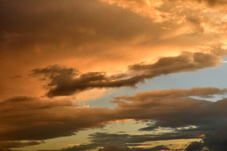 Sunset storm clouds cloudiness photo