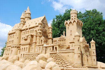 Sculpture art sand castle