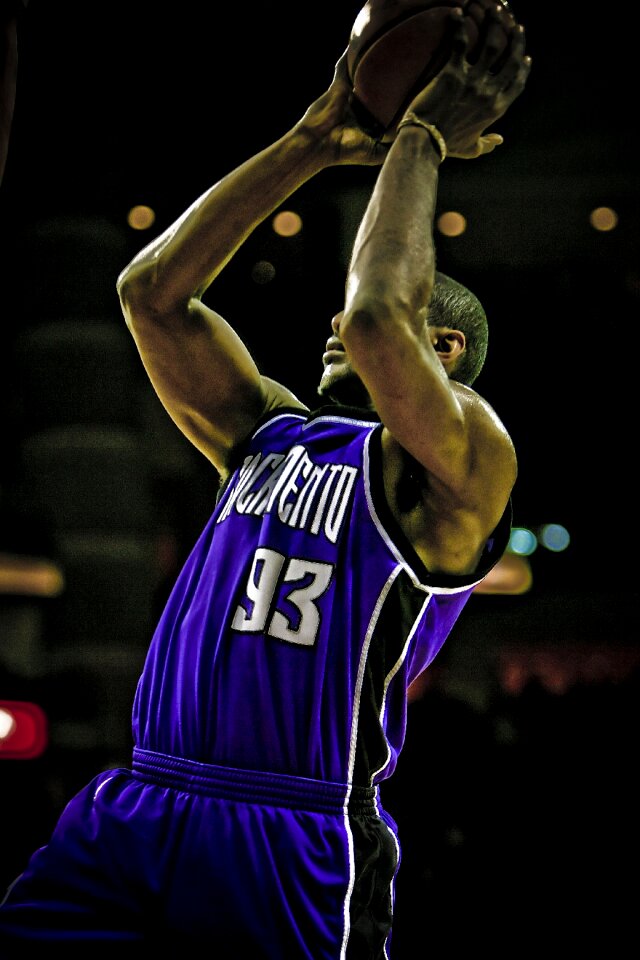 Jump shot athlete shot