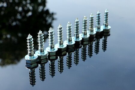 Close up iron thread