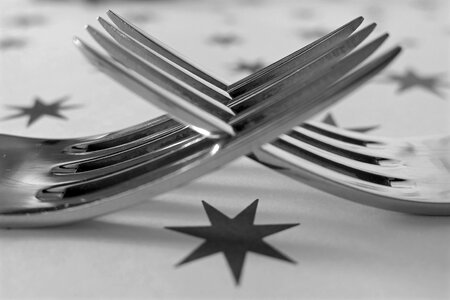 Metal fork close up spoon photo