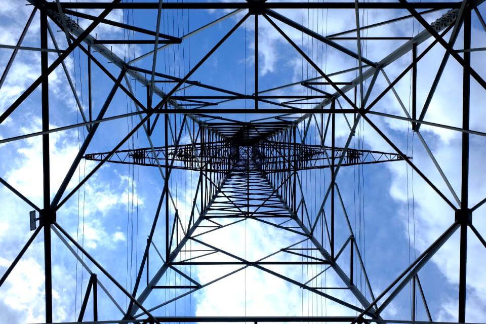 Strommast power line energy
