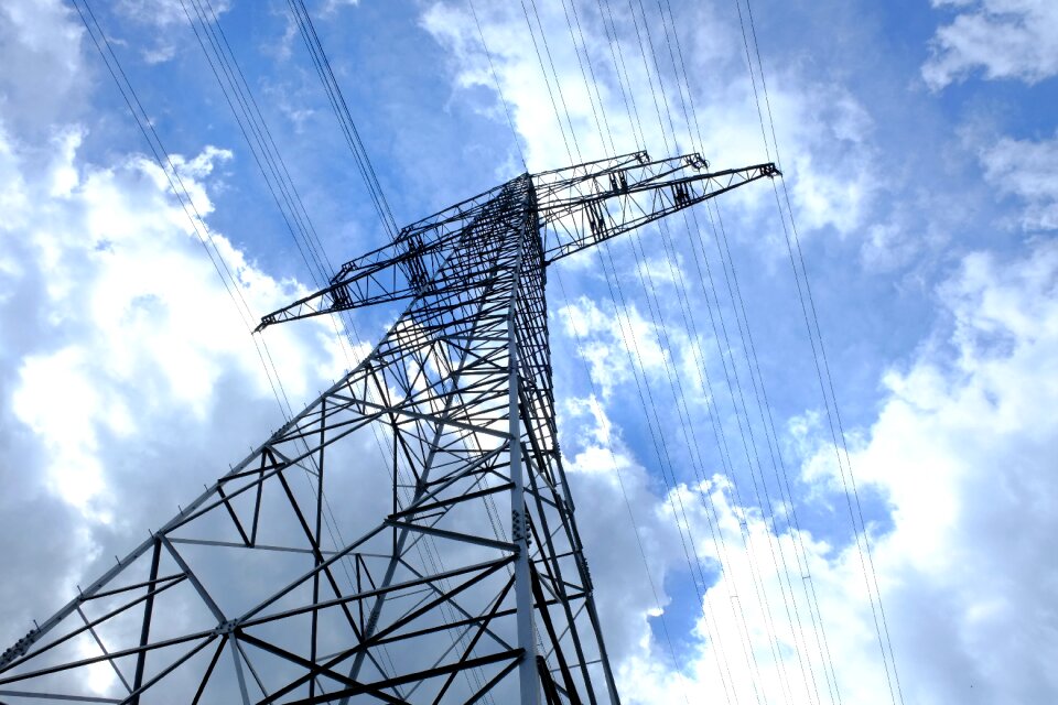 Strommast power line energy