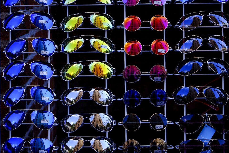 Colorful colourful sunglasses