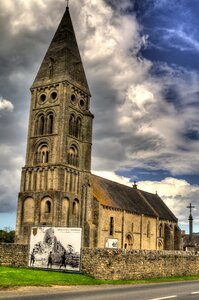 D-day church normandy photo