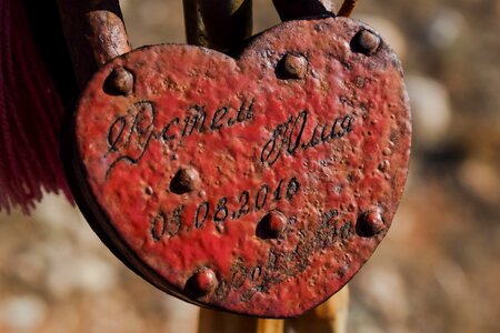 Romantic rusty weathered