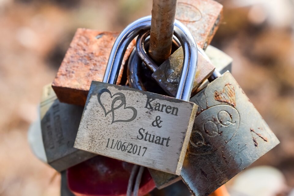 Romantic devotion lover's bridge