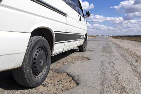 Hole asphalt repair photo