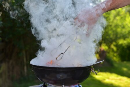 Smoke grilled meats delicious