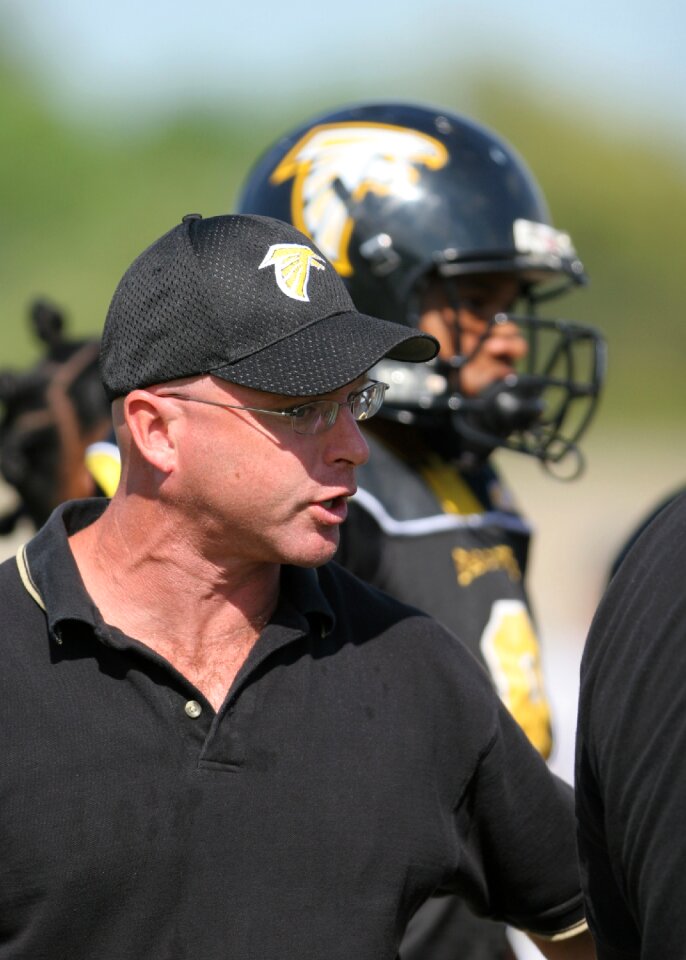 High school football coach team sport