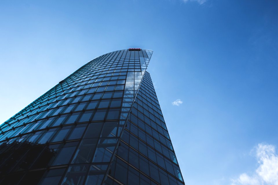 Reflections, Blue, Skyscraper