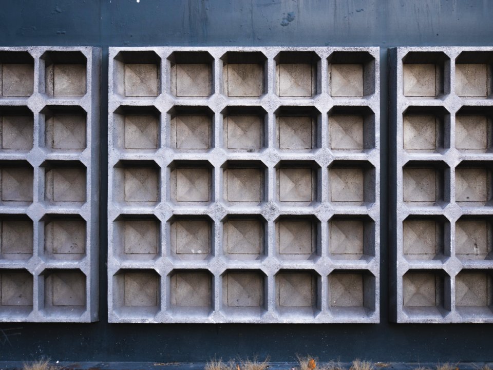 Concrete, Waffle, Pattern