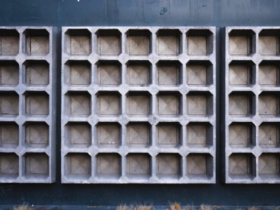 Concrete, Waffle, Pattern