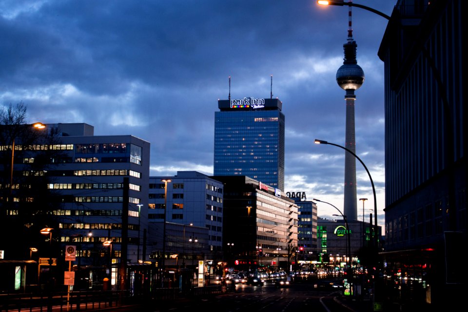 Street, Tower, Cityscape
